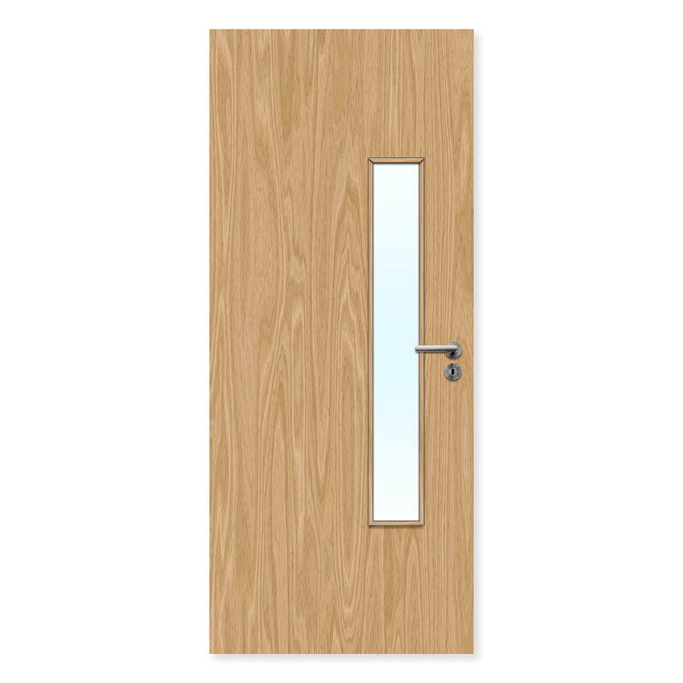 Premier Internal Primed 18G FD30 Fire Door glazing design