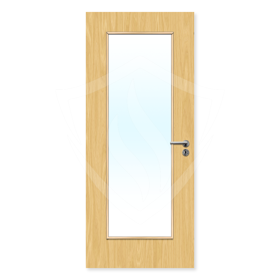 Premier Internal Koto Veneer 19g (pattern 10) Glazed Fd30 1981 x 762mm / 6ft 6" x 2ft 6" / Clear Glass / Koto Veneer Premier Fire Doors
