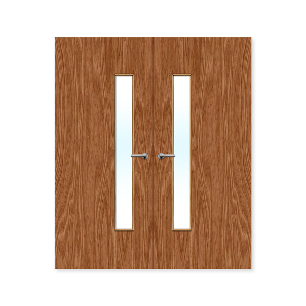 Premier External Plywood Paint Grade 25G Glazed Double FD60 Fire Door