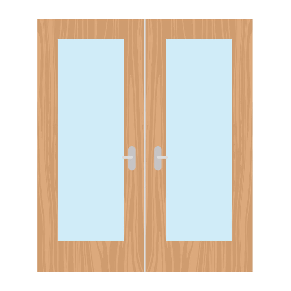 Premier External Paint Grade Ply Pattern 10 FD60 Fire Door glazing design
