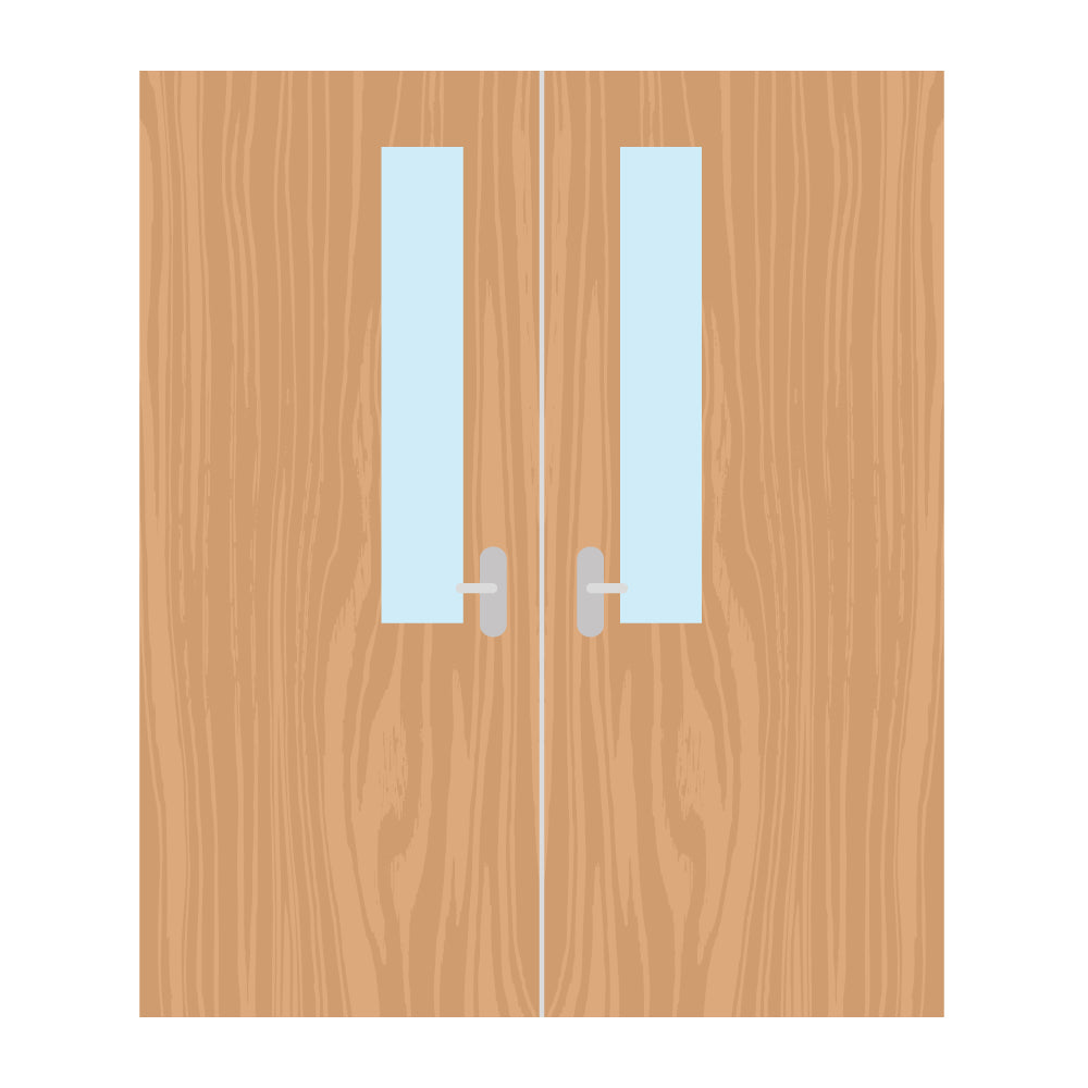 Premier External Paint Grade Ply 7G FD60 Fire Door glazing design