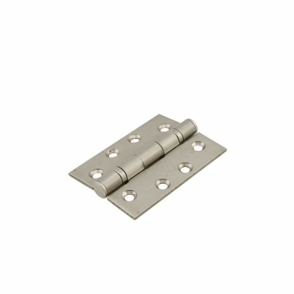 Set of 3 Satin Stainless Steel fire Rated Hinges 100x75x3mm Premier Fire Doors