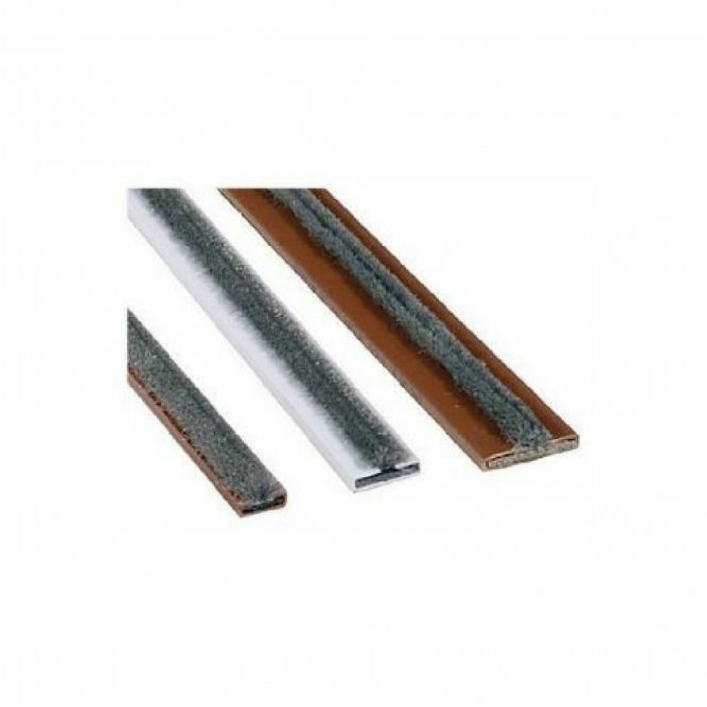 20mm combined heat and smoke seals set in brown and white, for fire doors