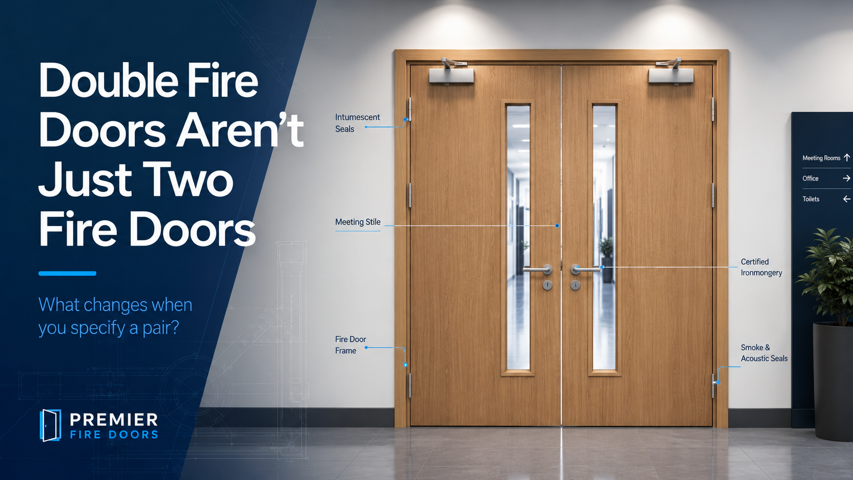 Double Fire Doors Aren’t Just Two Fire Doors: What Changes When You Specify a Pair?