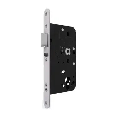 Metal fire door nightlatch case mortice lock with black and silver finish