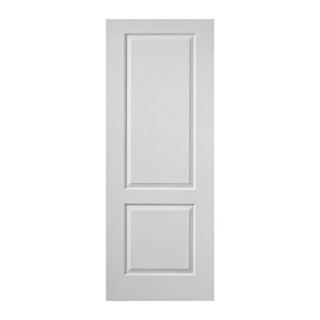 White internal FD30 fire door with two rectangular panels, minimalist flush design.