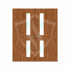 Internal Bespoke Plywood Paint Grade 16g Glazed Double Fd30 Clear Glass / Plywood / Up to 2135mm x 915mm x 44mm Premier Fire Doors