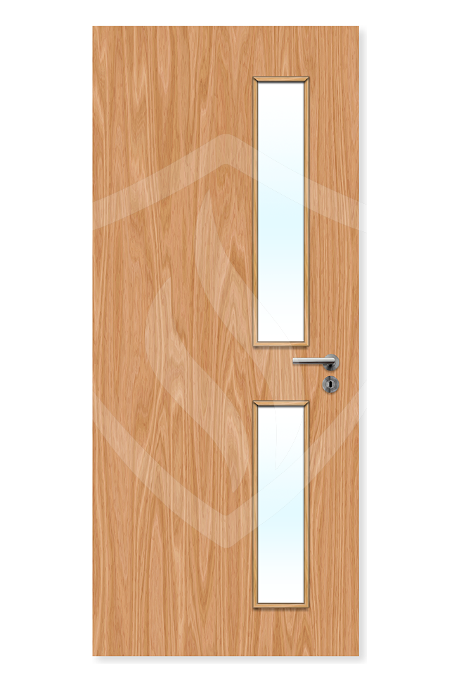 Premier Internal Beech Veneer 16g Glazed Fd30 fire Door Clear Glass / 1981 x 762mm / 6ft 6" x 2ft 6" / Beech Veneer Premier Fire Doors