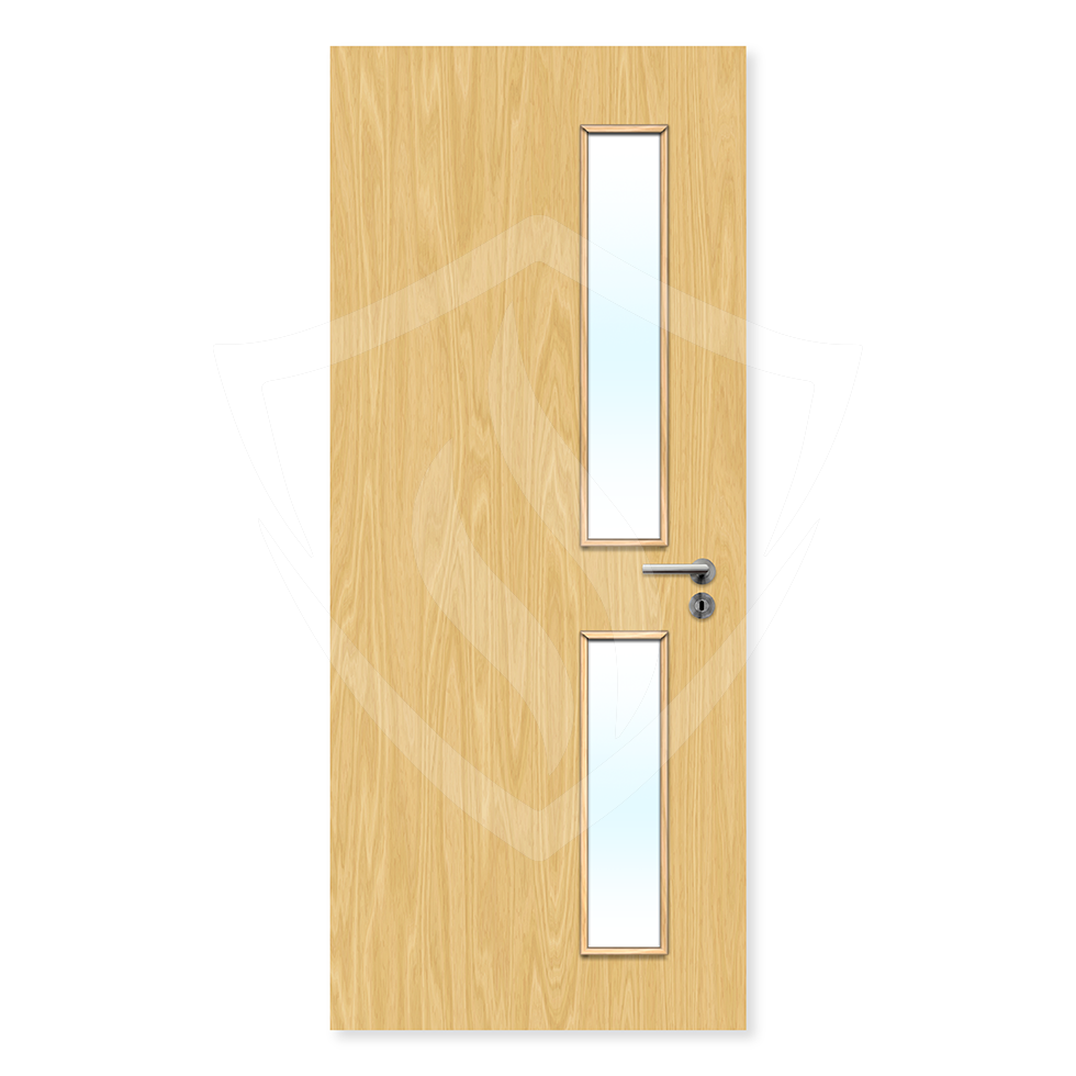 Premier Internal Bespoke Koto Veneer 16g Glazed Fd30 fire Clear Glass / Koto Veneer / Up to 2135mm x 915mm x 44mm Premier Fire Doors