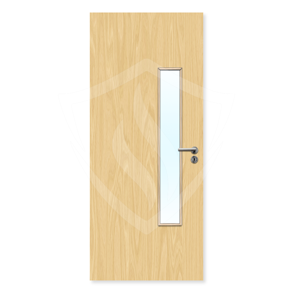 Premier Internal Ash Veneer 18g Glazed Fd30 fire Door 1981 x 762mm / 6ft 6" x 2ft 6" / Clear Glass / Ash Veneer Premier Fire Doors