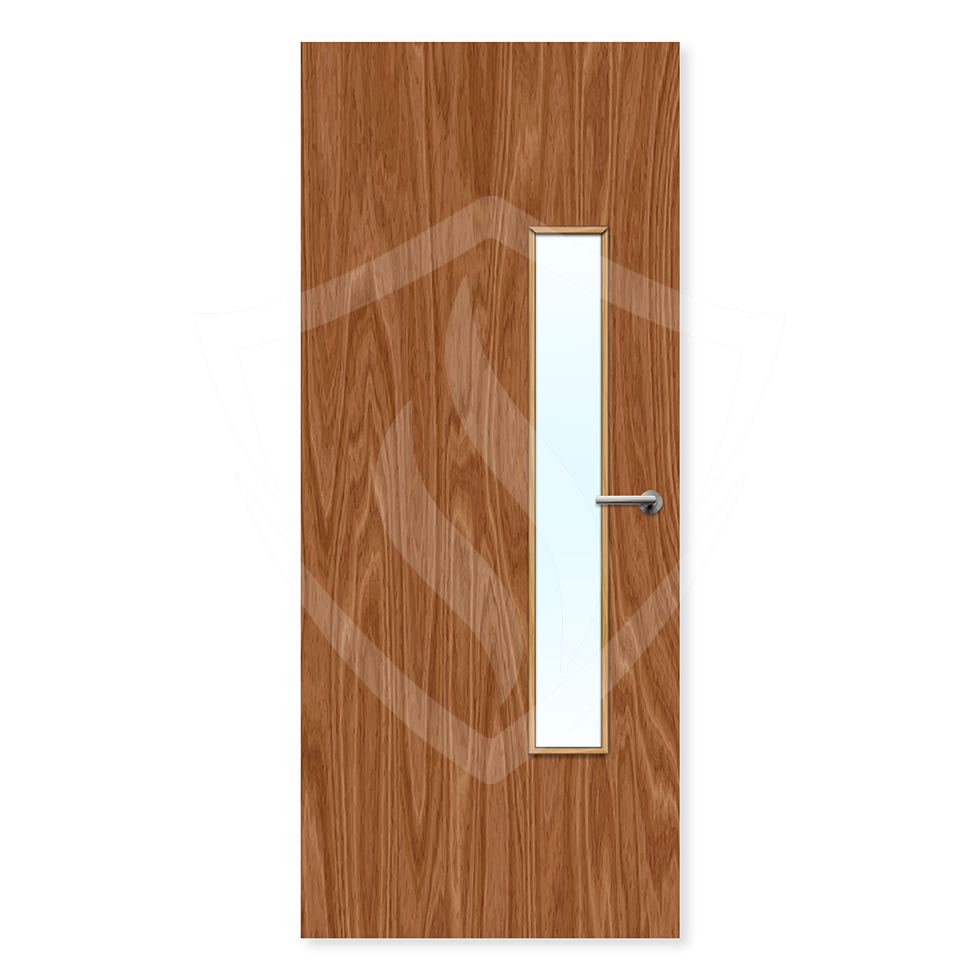 Premier Internal Plywood Paint Grade 18g Glazed Fd30 fire 1981 x 610mm / 6ft 6" x 2ft / Clear Glass / Plywood Premier Fire Doors