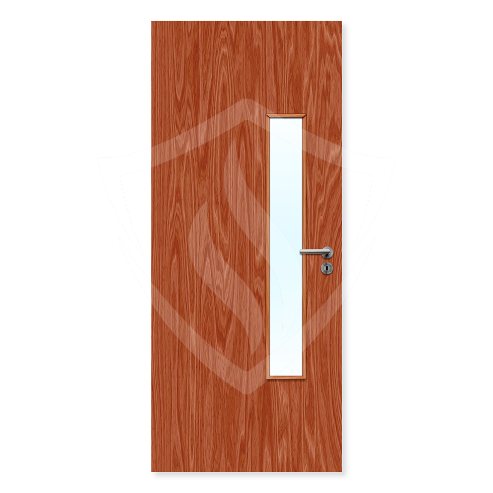 Premier Internal Sapele Veneer 18g Glazed Fd60 fire Door Clear Glass / 1981 x 762mm / 6ft 6" x 2ft 6" / Sapele Veneer Premier Fire Doors