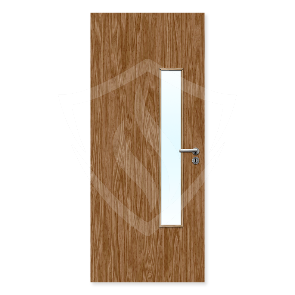 Premier Internal Walnut Veneer 18g Glazed Fd60 fire Door Clear Glass / 1981 x 762mm / 6ft 6" x 2ft 6" / Walnut Veneer Premier Fire Doors