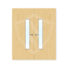 Premier Internal Ash Veneer 18g Glazed Double Fd30 fire Door Clear Glass / 1981 x 762mm / 6ft 6" x 2ft 6" / Ash Veneer Premier Fire Doors