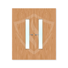 Premier Internal Beech Veneer 18g Glazed Double Fd60 fire 1981 x 762mm / 6ft 6" x 2ft 6" / Clear Glass / Beech Veneer Premier Fire Doors