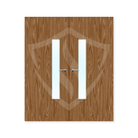 Premier Internal Walnut Veneer 18g Glazed Double Fd30 fire Clear Glass / 1981 x 762mm / 6ft 6" x 2ft 6" / Walnut Veneer Premier Fire Doors