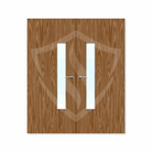 Internal Bespoke Walnut Veneer 18g Glazed Double Fd30 fire Clear Glass / Walnut Veneer / Up to 2135mm x 915mm x 44mm Premier Fire Doors