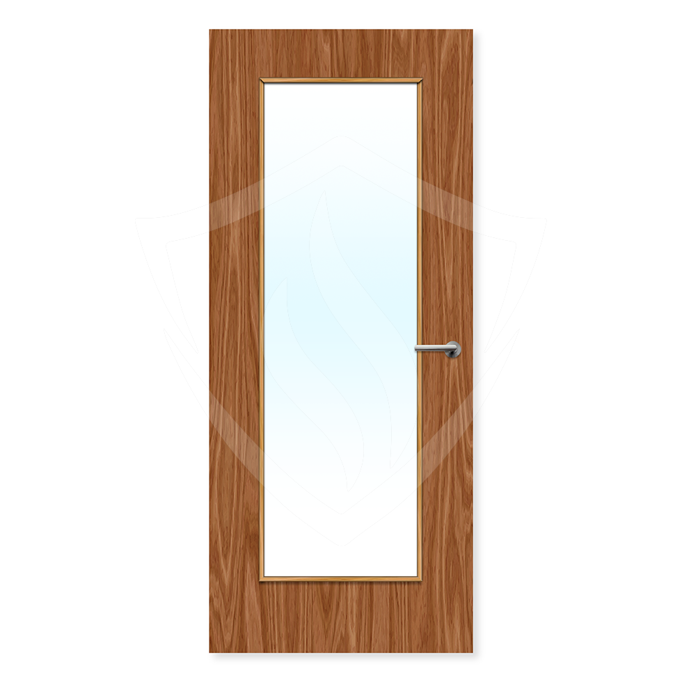 Premier External Bespoke Plywood Paint Grade 19g (pattern Clear Glass / Plywood / Up to 2135mm x 915mm x 44mm Premier Fire Doors