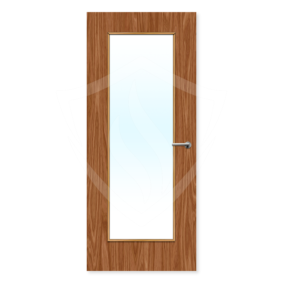 Premier Internal Plywood Paint Grade 19g (pattern 10) Glazed 1981 x 762mm / 6ft 6" x 2ft 6" / Clear Glass / Plywood Premier Fire Doors