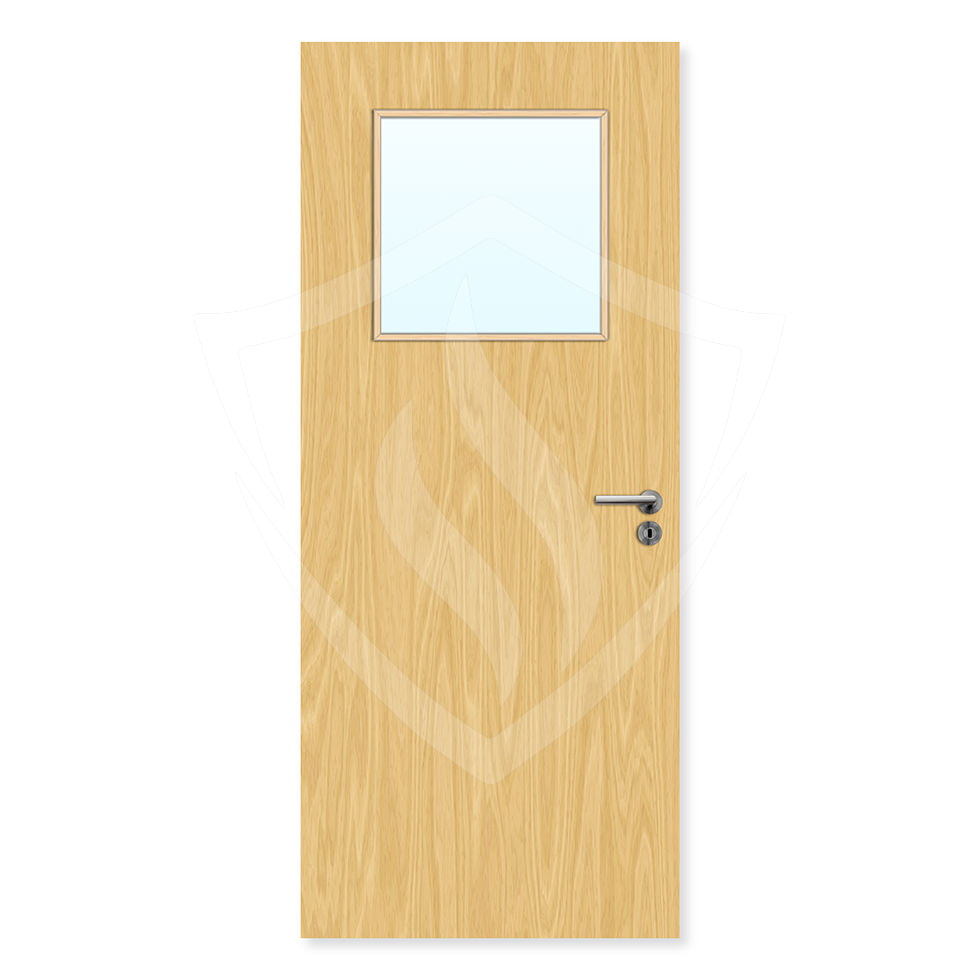 Premier Internal Bespoke Koto Veneer 1g Glazed Fd30 fire Clear Glass / Koto Veneer / Up to 2135mm x 915mm x 44mm Premier Fire Doors