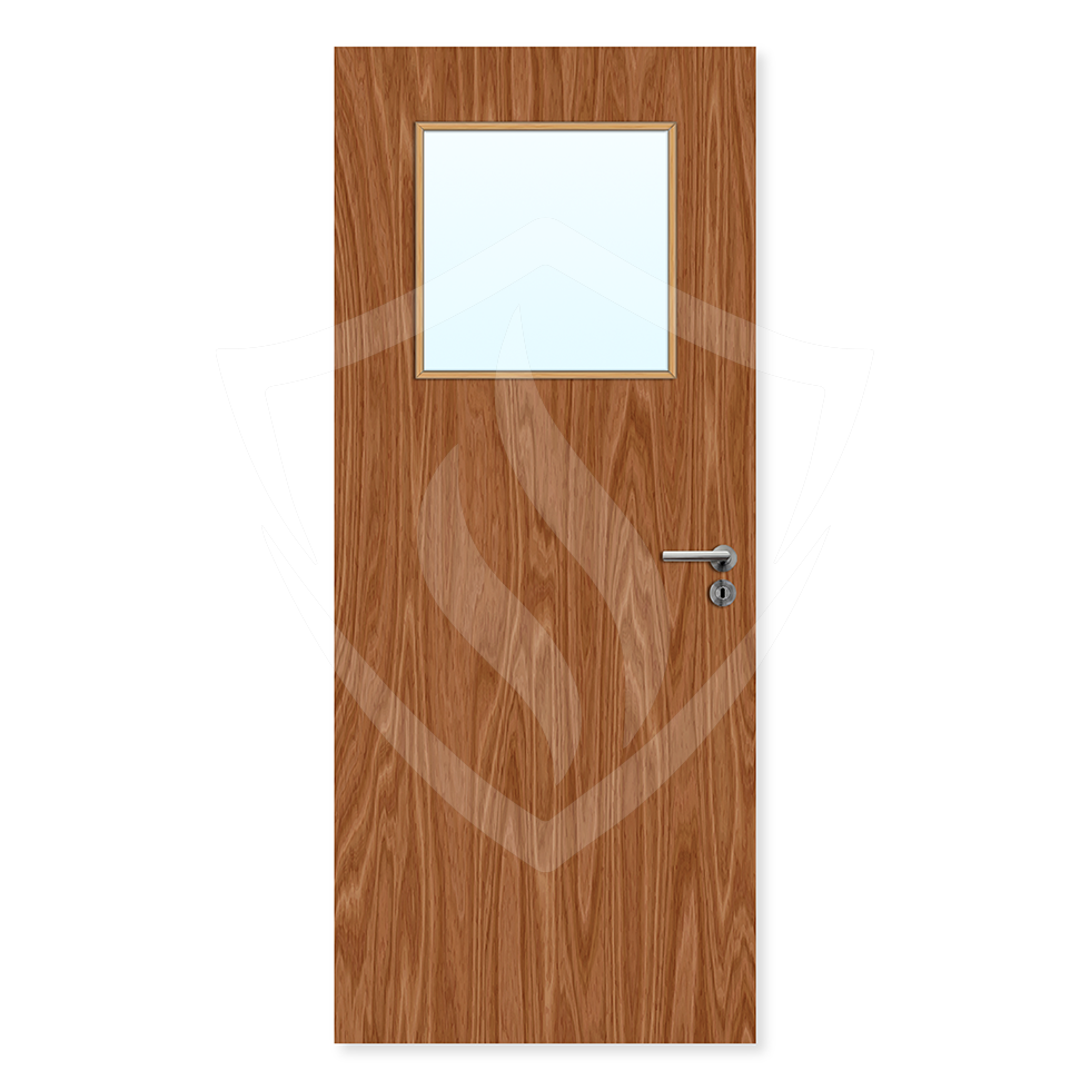 Premier Internal Plywood Paint Grade 1g Glazed Fd30 fire 1981 x 762mm / 6ft 6" x 2ft 6" / Clear Glass / Plywood Premier Fire Doors