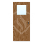 Premier Internal Walnut Veneer 1g Glazed Fd30 fire Door 1981 x 762mm / 6ft 6" x 2ft 6" / Clear Glass / Walnut Veneer Premier Fire Doors