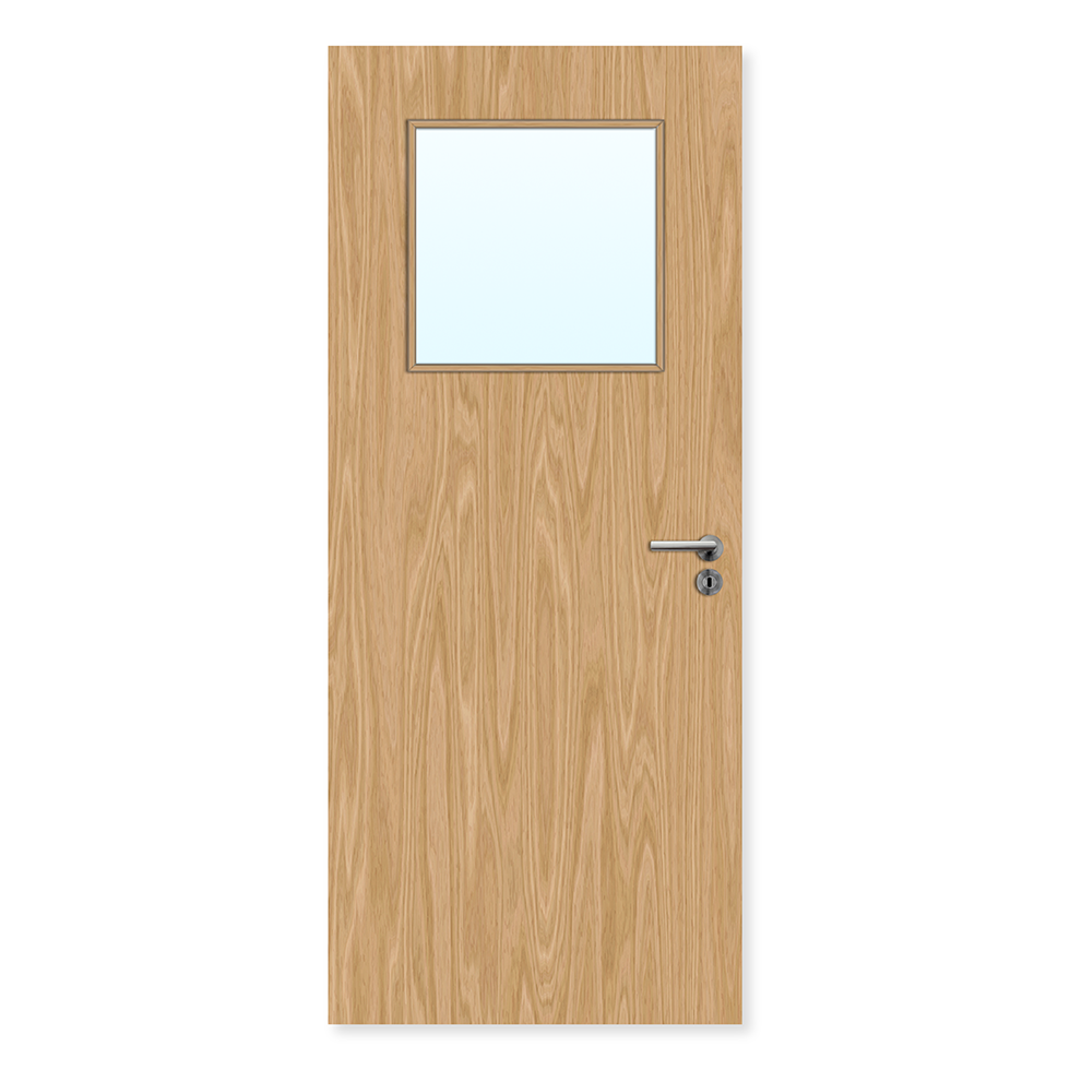Premier Internal Primed 1G FD30 Fire Door glazing design