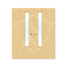Premier Internal Ash Veneer 20g Glazed Double Fd60 fire Door 1981 x 762mm / 6ft 6" x 2ft 6" / Clear Glass / Ash Veneer Premier Fire Doors