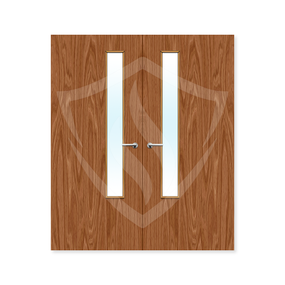 Premier Internal Plywood Paint Grade 20g Glazed Double Fd30 Clear Glass / 1981 x 762mm / 6ft 6" x 2ft 6" / Plywood Premier Fire Doors
