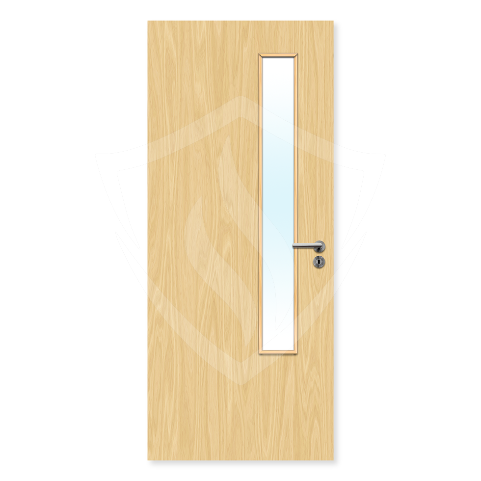 Premier Internal Ash Veneer 20g Glazed Fd60 fire Door 1981 x 762mm / 6ft 6" x 2ft 6" / Clear Glass / Ash Veneer Premier Fire Doors