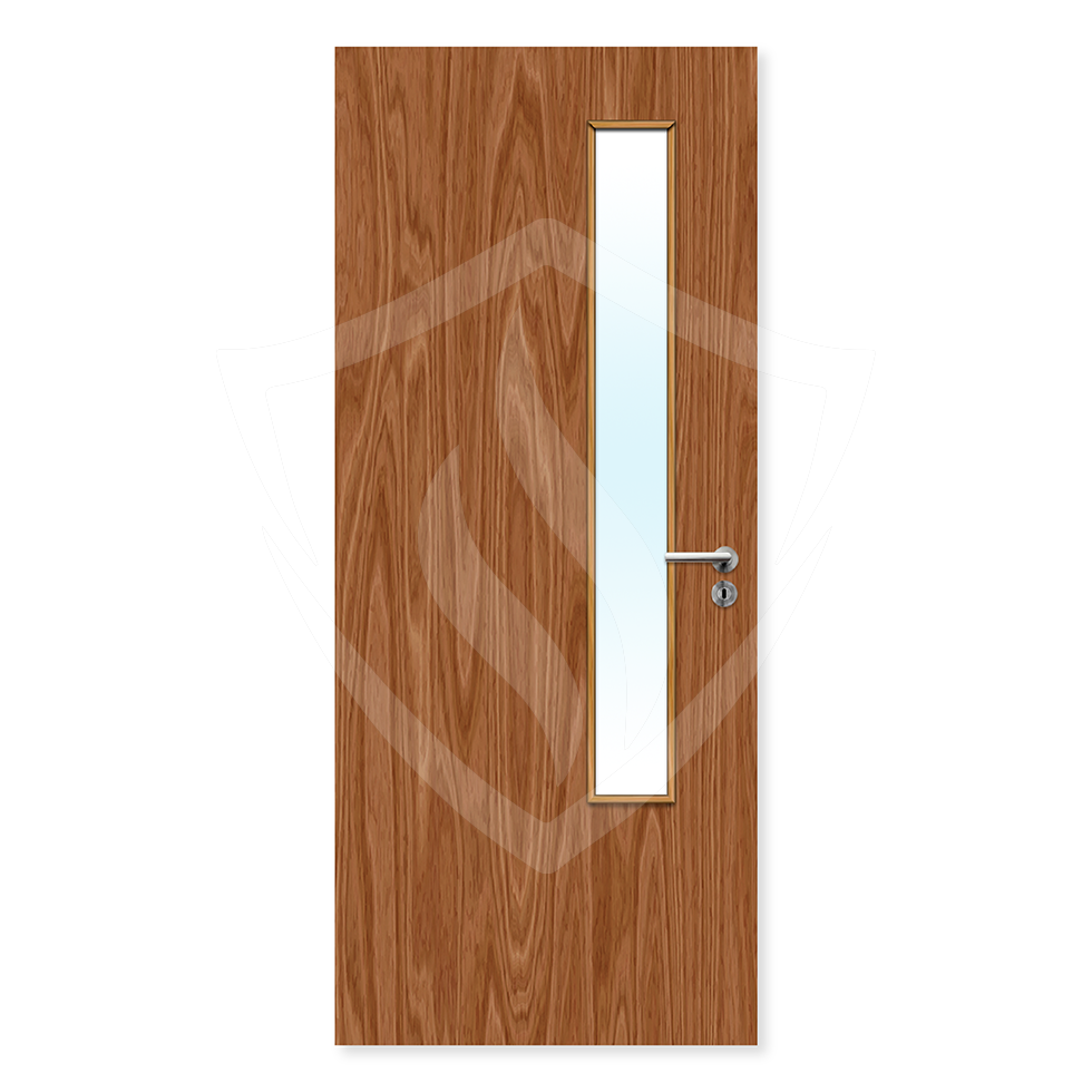 Premier Internal Bespoke Plywood 20g Glazed Fd60 fire Door Clear Glass / Plywood Premier Fire Doors