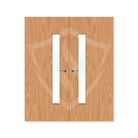 Premier Internal Beech Veneer 25g Glazed Double Fd30 fire Clear Glass / 1981 x 762mm / 6ft 6" x 2ft 6" / Beech Veneer Premier Fire Doors