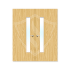 Premier Internal Koto Veneer 25g Glazed Double Fd30 fire Clear Glass / 1981 x 762mm / 6ft 6" x 2ft 6" / Koto Veneer Premier Fire Doors