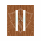 Internal Bespoke Plywood Paint Grade 25g Glazed Double Fd30 Clear Glass / Plywood Premier Fire Doors