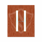 Internal Bespoke Sapele Veneer 25g Glazed Double Fd30 fire Clear Glass / Sapele Veneer Premier Fire Doors