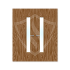 Premier Internal Walnut Veneer 25g Glazed Double Fd30 fire Clear Glass / 1981 x 762mm / 6ft 6" x 2ft 6" / Walnut Veneer Premier Fire Doors
