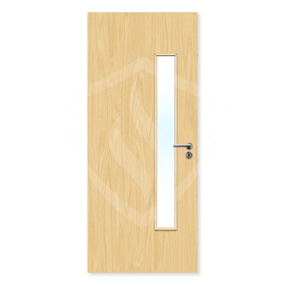 Premier Internal Ash Veneer 25g Glazed Fd30 fire Door Clear Glass / 1981 x 762mm / 6ft 6" x 2ft 6" / Ash Veneer Premier Fire Doors