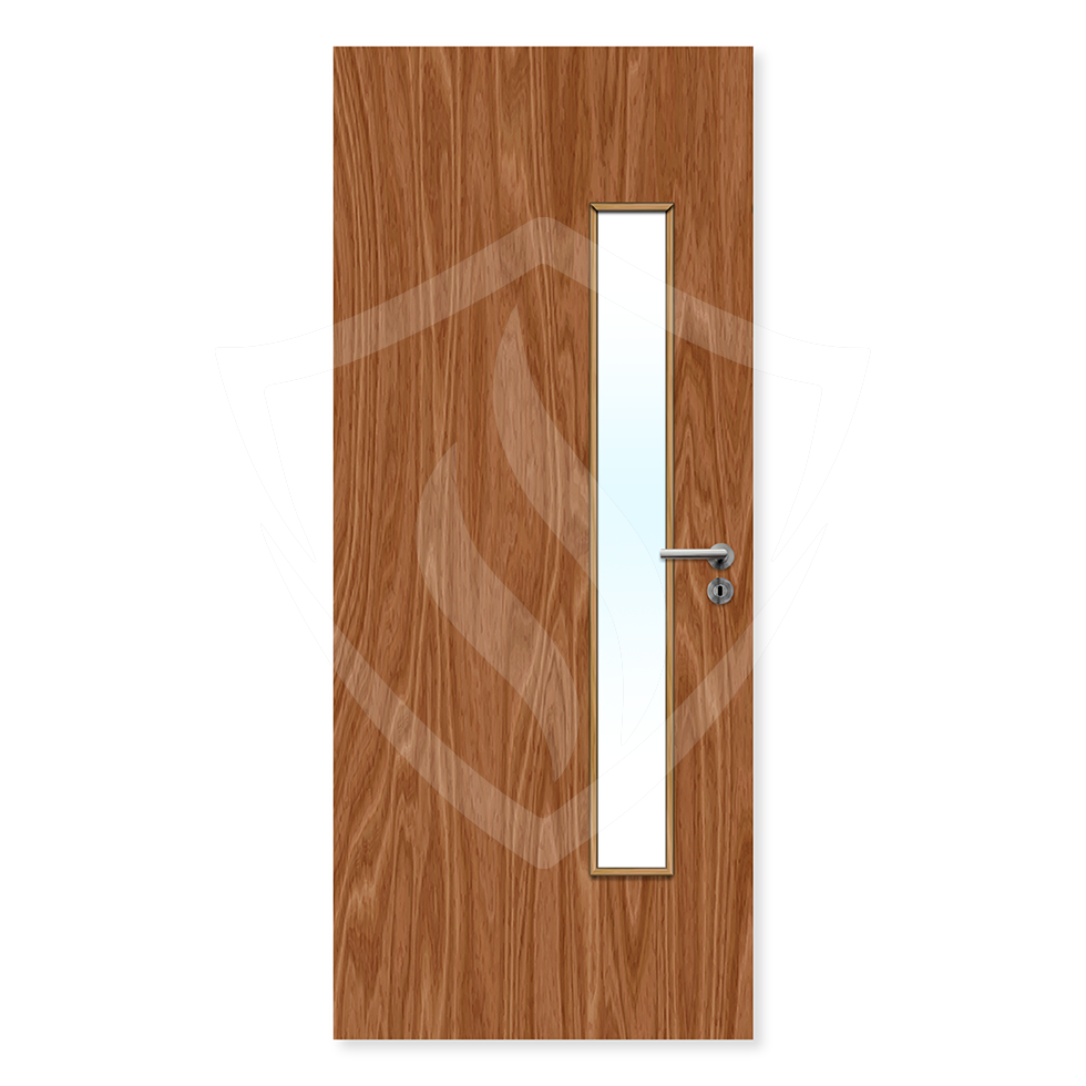 Premier External Bespoke Plywood Paint Grade 25g Glazed Fd30 Clear Glass / Plywood / Up to 2135mm x 915mm x 44mm Premier Fire Doors
