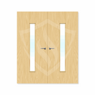 Internal Bespoke Ash Veneer 29g Glazed Double Fd30 fire Door Clear Glass / Ash Veneer / Up to 2135mm x 915mm x 44mm Premier Fire Doors