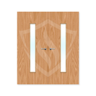 Premier Internal Beech Veneer 29g Glazed Double Fd60 fire 1981 x 762mm / 6ft 6" x 2ft 6" / Clear Glass / Beech Veneer Premier Fire Doors