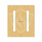 Internal Bespoke Koto Veneer 29g Glazed Double Fd30 fire Clear Glass / Koto Veneer / Up to 2135mm x 915mm x 44mm Premier Fire Doors