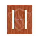 Premier Internal Sapele Veneer 29g Glazed Double Fd60 fire 1981 x 762mm / 6ft 6" x 2ft 6" / Clear Glass / Sapele Veneer Premier Fire Doors