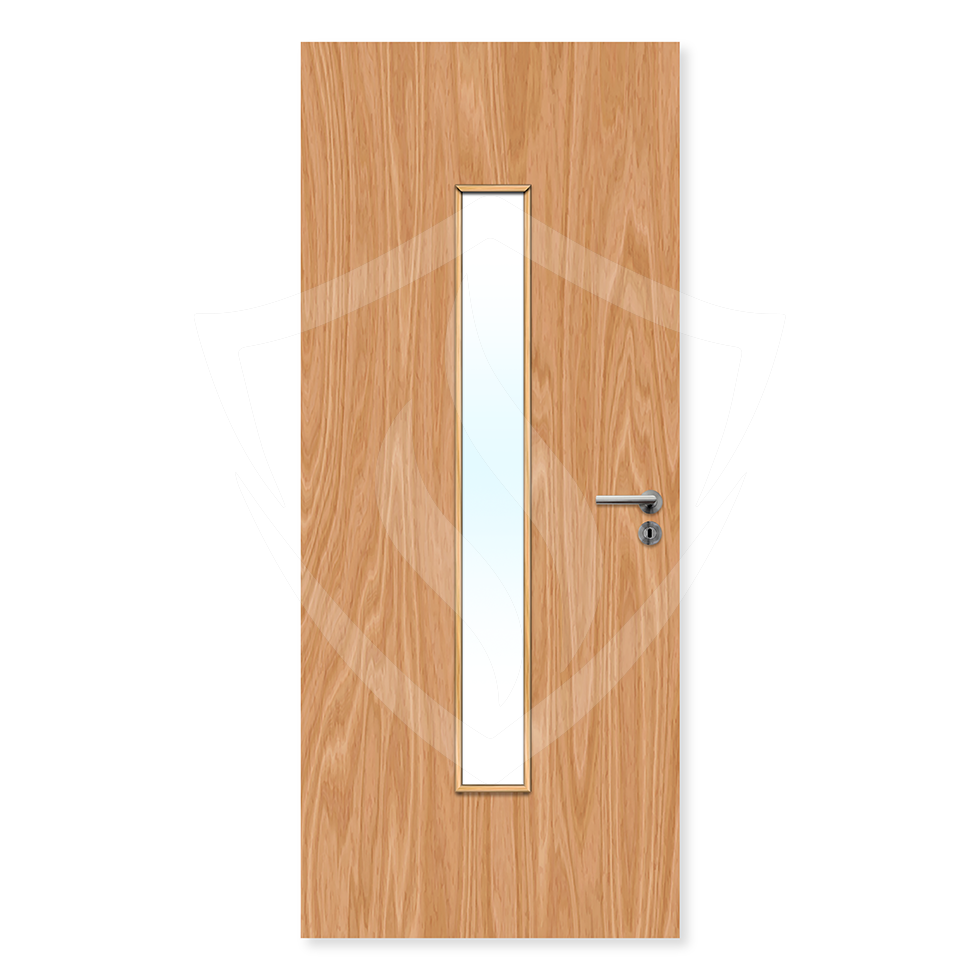 Premier Internal Bespoke Beech Veneer 29g Glazed Fd30 fire Clear Glass / Beech Veneer / Up to 2135mm x 915mm x 44mm Premier Fire Doors