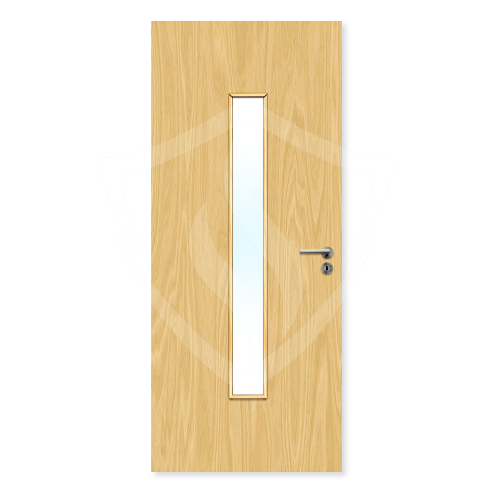 Premier Internal Bespoke Koto Veneer 29g Glazed Fd30 fire Clear Glass / Koto Veneer / Up to 2135mm x 915mm x 44mm Premier Fire Doors