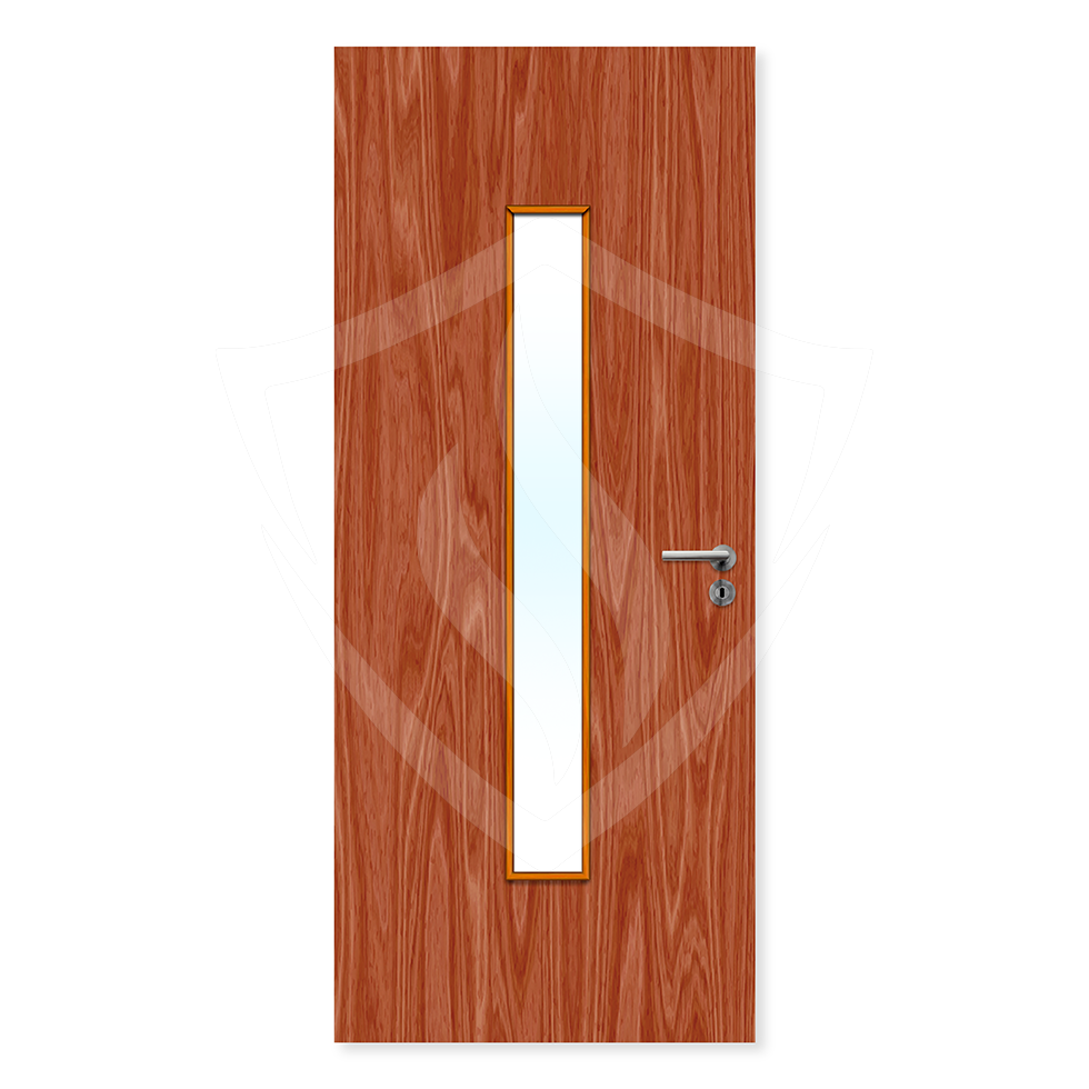 Premier Internal Sapele Veneer 29g Glazed Fd30 fire Door 1981 x 762mm / 6ft 6" x 2ft 6" / Clear Glass / Sapele Veneer Premier Fire Doors