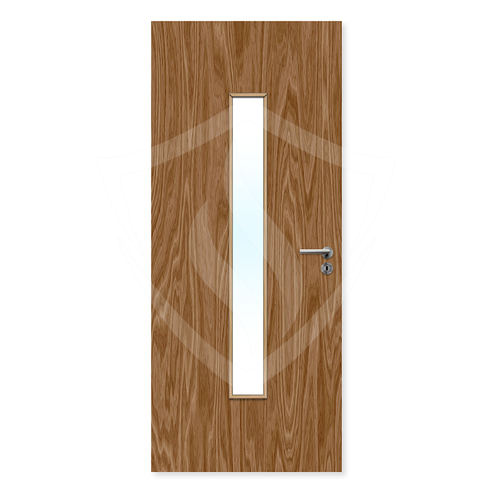 Premier Internal Walnut Veneer 29g Glazed Fd30 fire Door 1981 x 762mm / 6ft 6" x 2ft 6" / Clear Glass / Walnut Veneer Premier Fire Doors