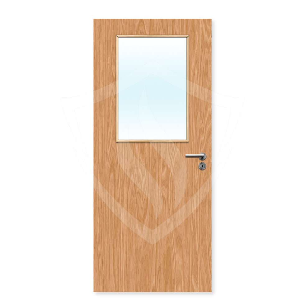 Premier Internal Beech Veneer 2g Glazed Fd30 fire Door Clear Glass / 1981 x 762mm / 6ft 6" x 2ft 6" / Beech Veneer Premier Fire Doors