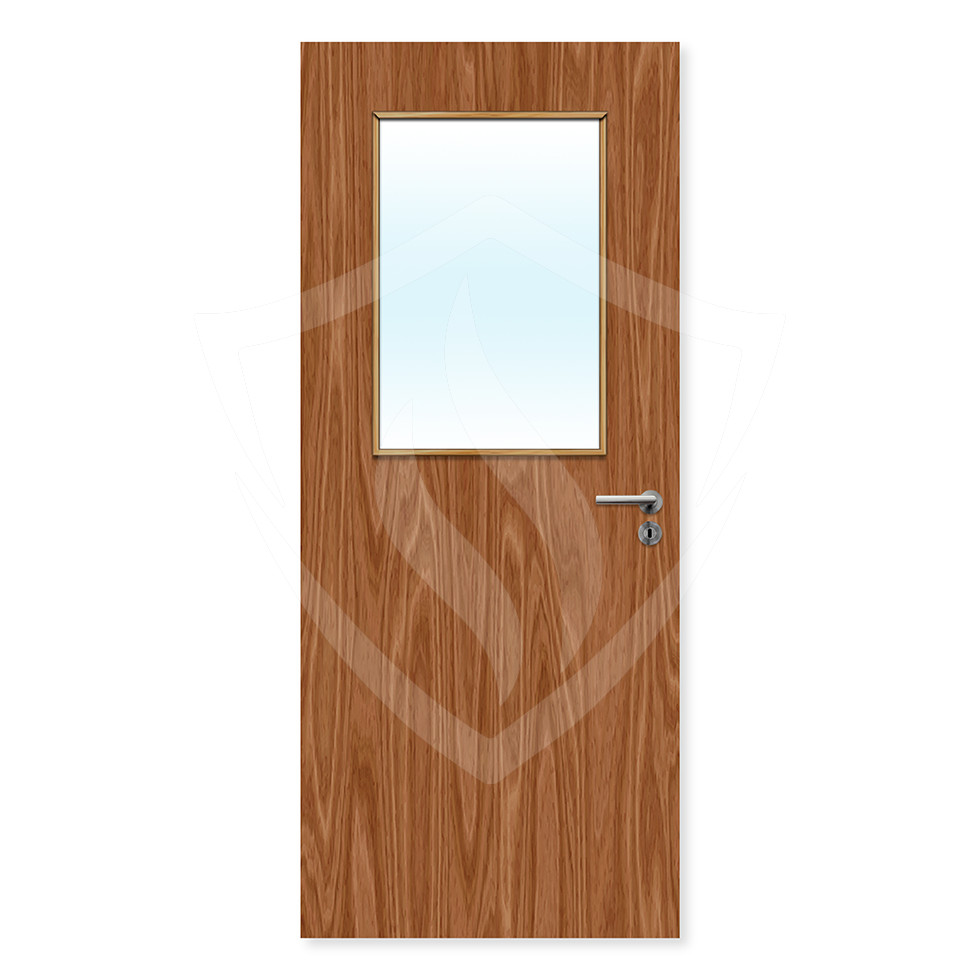 Premier External Bespoke Plywood Paint Grade 2g Glazed Fd30 Clear Glass / Plywood / Up to 2135mm x 915mm x 44mm Premier Fire Doors