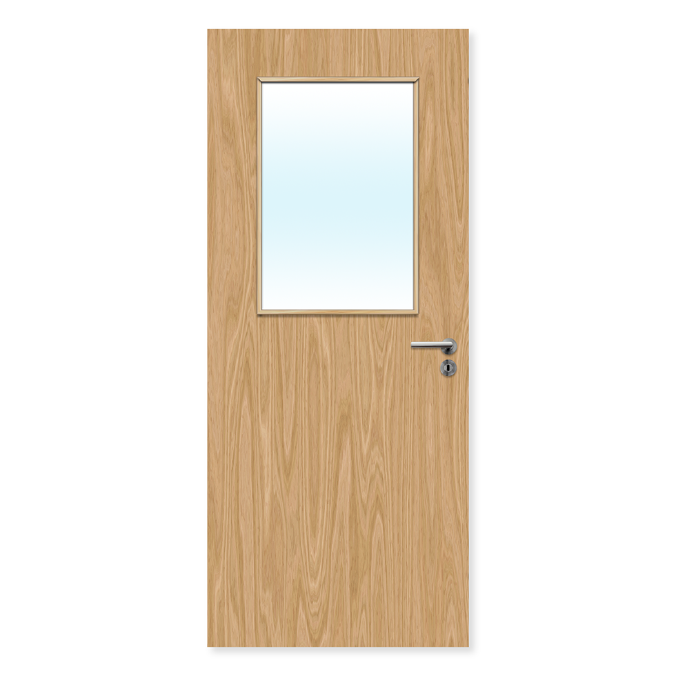 Premier Internal Primed 2G FD30 Fire Door glazing design