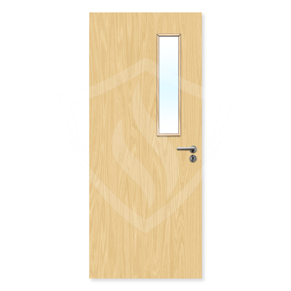 Premier Internal Bespoke Ash Veneer 3g Glazed Fd30 fire Door Clear Glass / Ash Veneer / Up to 2135mm x 915mm x 44mm Premier Fire Doors